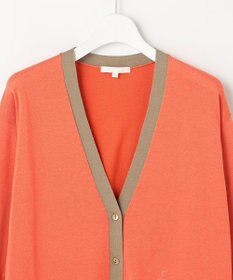 自由区 S カラーブロック カーディガン