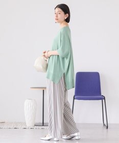 AMERICAN HOLIC 接触冷感サイドスリットニットプルオーバー