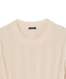 JOSEPH 【WEB&OUTLET限定・洗える】コットンシルクリブ　ラウンドネックニットティー