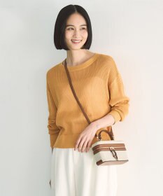 UNFILO L メッシュ クロップドニット