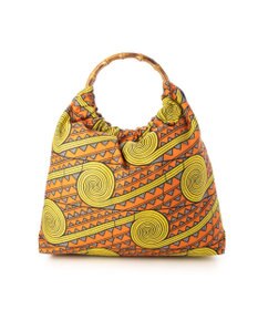 UNBILLION カシュカシュ cachecache / アフリカンプリントバンブーハンドルトート