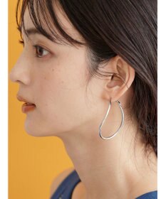 AMERICAN HOLIC 変形メタルフープピアス