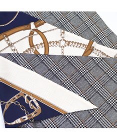 Marca ＜秋の新色！＞【Marcaオリジナル】ベルト＆グレンチェック剣先  シルクツイル 剣先スカーフ