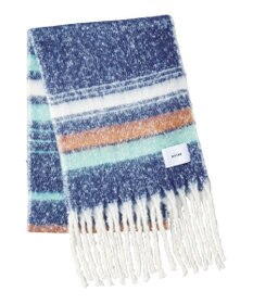 MOONBAT estaa ボリュームマフラー マルチボーダー／手洗い可