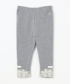 組曲 KIDS 【80-100㎝】１０分丈フラワープリント レギンス