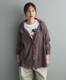 CRAFT STANDARD BOUTIQUE 衿ギャザーシャツブラウス