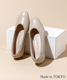 Dominic3 シープレザー バックゴムソフトパンプス