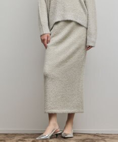 GRACE CONTINENTAL ラメフェザーニットスカート