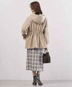 J.PRESS LADIES L 【2way】ドライツイルストレッチ フーデット アウター
