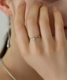 Phoebe 〈金属アレルギー対応〉リフレクトスリムリング　シルバー　ステンレス