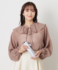 MOONBAT 【一級遮光/晴雨兼用】LANVIN en Bleu (ランバン オン ブルー) 折りたたみ日傘 ラインドローイング 遮光 遮熱 UV