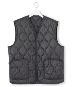 モンブラン ブラック キルティングベスト ドロストキルティングベスト/AMERICAN HOLIC（アメリカンホリック）の