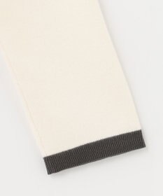 自由区 L 【洗える】コットンカシミヤ ボーダーニット