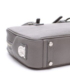 A.D.M.J. 牛革 ボストンバッグ 28cm※SILVER金具