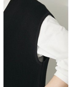 CRAFT STANDARD BOUTIQUE 【２点セット】片畦ニットベスト＋ロンＴＥＥ