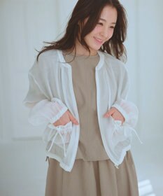 Feroux リボンポケット シアー ブルゾン