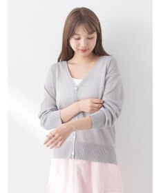 earth music&ecology ラメ入りニットカーディガン