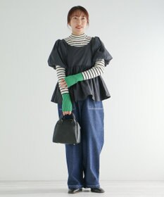 CRAFT STANDARD BOUTIQUE パフスリーブペプラムブラウス