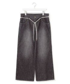 J.PRESS YORK STREET 【UNISEX】ウォッシュドワイド デニムパンツ
