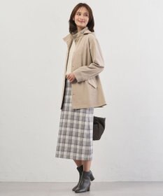 J.PRESS LADIES L 【2way】ドライツイルストレッチ フーデット アウター