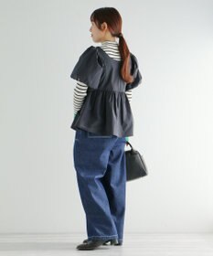 CRAFT STANDARD BOUTIQUE パフスリーブペプラムブラウス