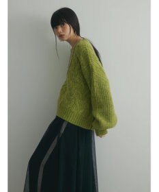 Green Parks armonia. ケーブルニットプルオーバー