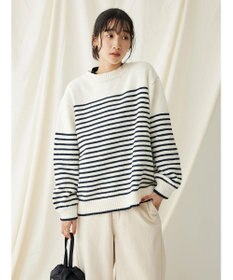 CRAFT STANDARD BOUTIQUE 洗えるモールニットボーダープルオーバー