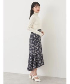 earth music&ecology ランダムリブタートルネックプルオーバー