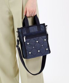MINI N/S TOTE W/ PEARLS/トワイライトパール / LeSportsac