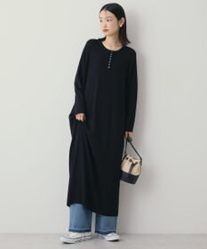 AMERICAN HOLIC バイパチリブヘンリーニットワンピース