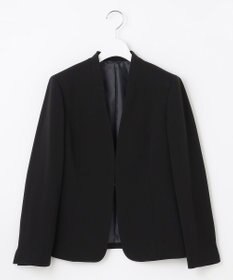 J.PRESS LADIES L 【WEB限定カラーあり・洗える】セラテリーダブルクロス ノーカラー ジャケット