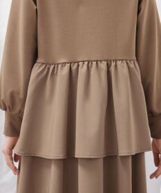 Tiaclasse L 【洗える】ドッキングティアードワンピース