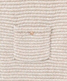 自由区 L ツイード調ニット ジレ