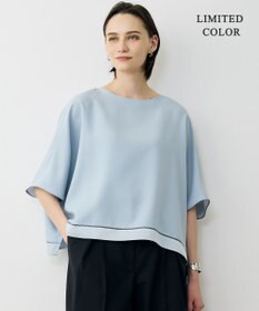 ICB L 【先行予約・WEB限定カラーあり】 FluidBackSatin クロップドブラウス