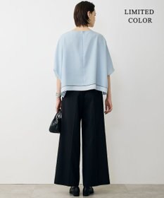 ICB L 【先行予約・WEB限定カラーあり】 FluidBackSatin クロップドブラウス