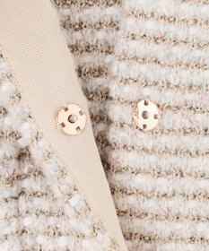 自由区 L ツイード調ニット ジレ