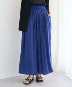 YECCA VECCA 【セットアップ可能】シルキータックワイドパンツ