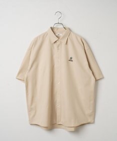 WEGO 【シワになりにくい】イージーケアオックスフォードワンポイントシャツ（S）