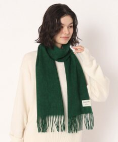 MOONBAT 【WEB限定】MACKINTOSH PHILOSOPHY バッキンガムベア付きウール100%無地マフラー (パッケージ付き)