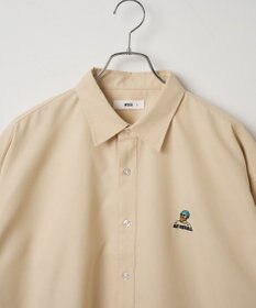 WEGO 【シワになりにくい】イージーケアオックスフォードワンポイントシャツ（S）