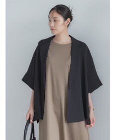 Te chichi 麻調ハーフスリーブジャケット