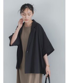 Te chichi 麻調ハーフスリーブジャケット