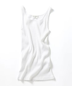 23区 L 【Oggi6月号掲載/新色追加】オーガニック コットンリブ タンクトップ ホワイト系