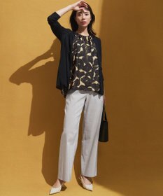 23区 S 【Oggi5月号掲載/洗える】リネンレーヨンストレッチ ワイド パンツ