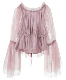 earth music&ecology チュールブラウス