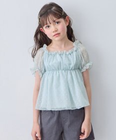 ANY KIDS 【一部店舗/WEB先行販売アイテム】2WAY シアードビーブラウス