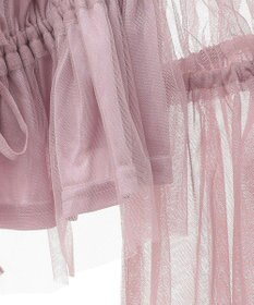 earth music&ecology チュールブラウス