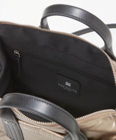 TOPKAPI 【TREASURE TOPKAPI】メタリック パデット ショルダー付 トートバッグ