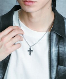 WEGO Mデザインクロスモチーフネックレス
