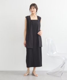 earth music&ecology ショルダータックジレ